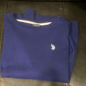 Polo long sleeve shirt size L navy blue